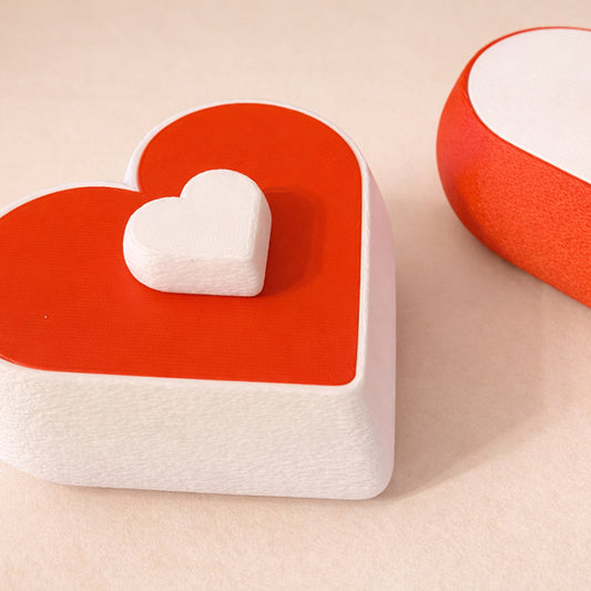 Valentine’s Red & White Heart Jewellery Box | V-Forge 3D