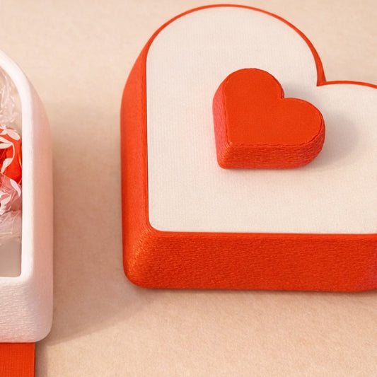 Valentine’s Red & White Heart Jewellery Box | V-Forge 3D