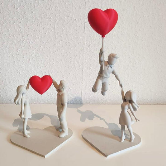 Levitating Couple Sculpture | V-Forge 3D