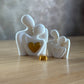 Couple Abstract Heart Sculpture | V-Forge 3D