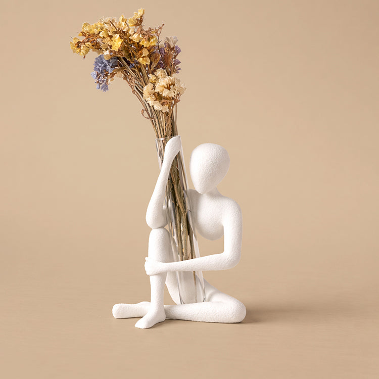 Elegant Abstract Sculpture with Beaker | V-Forge 3D