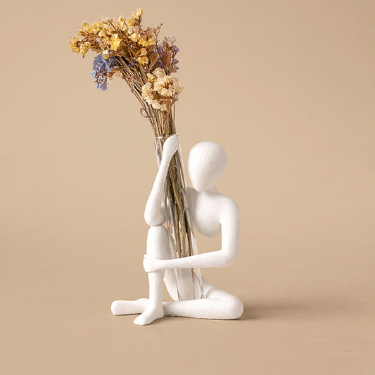 Elegant Abstract Sculpture with Beaker | V-Forge 3D