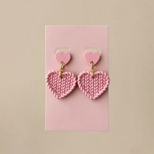 Heart Crochet Earrings | V-Forge 3D
