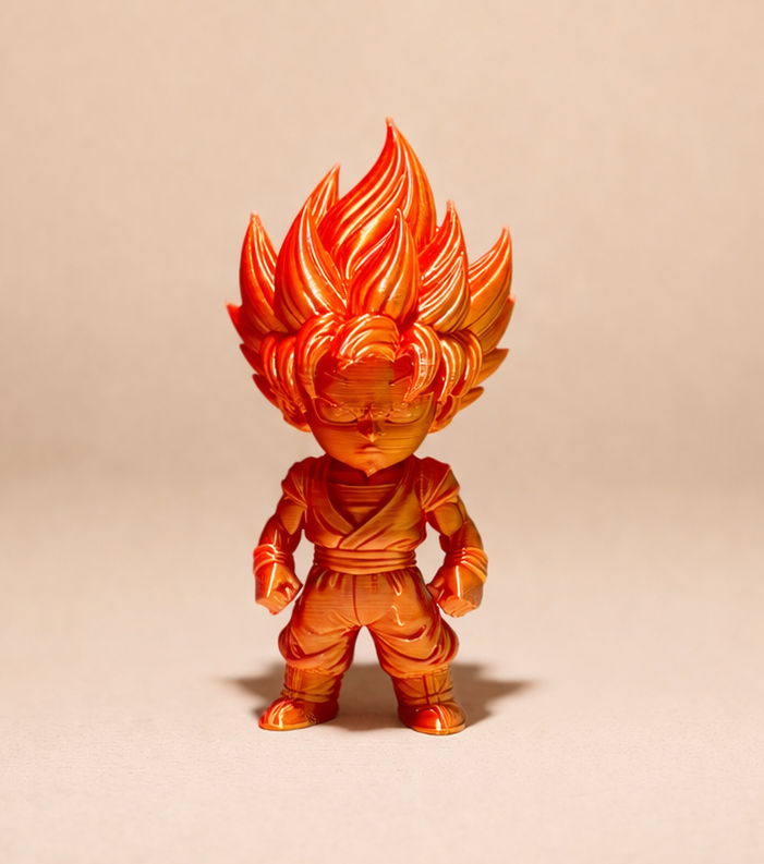 Flame Saiyan Statue | V-Forge 3D