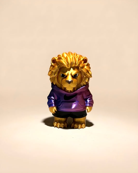 Golden Lion Figurine | V-Forge 3D