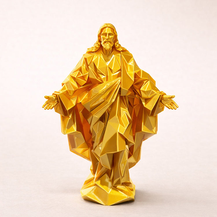Jesus Christ Diamond-cut Sculpture | V-Forge 3D