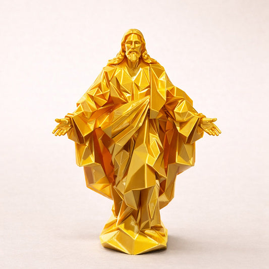 Jesus Christ Diamond-cut Sculpture | V-Forge 3D
