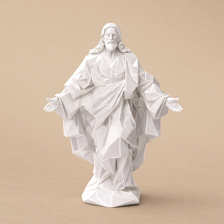 Jesus Christ Diamond-cut Sculpture | V-Forge 3D