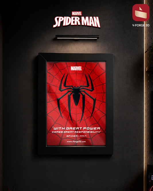SPIDERMAN 3D EMBOSSED FRAME | V-forge 3d